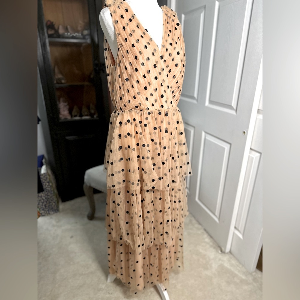 J Crew collection formal tulle polka dot layered dress size 8